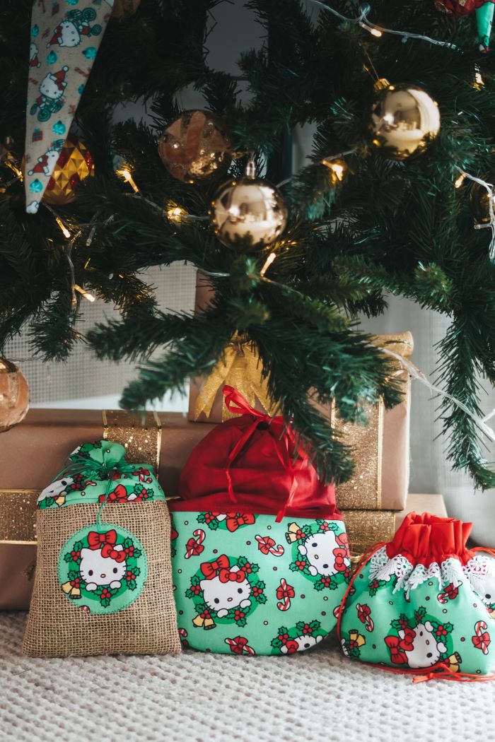 Saquinhos Natalinos - Hello Kitty